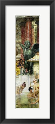 Framed In the Roman Baths, or Roman Women In The Bath, 1876 Print