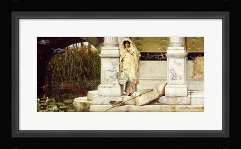 Framed Roman Fisher Girl, 1873 (oil on panel) Print
