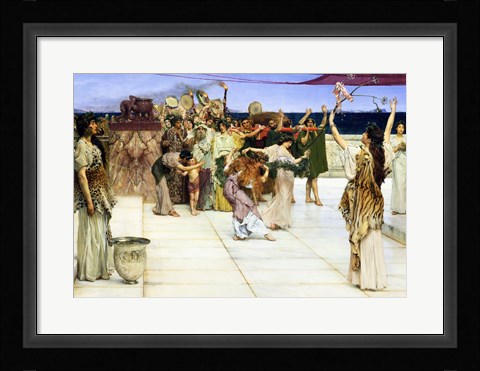 Framed Dedication to Bacchus, 1889 Print