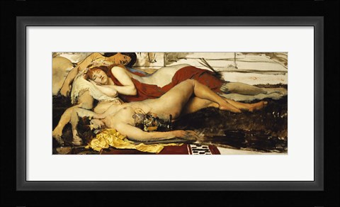 Framed Exhausted Maenides, c.1873-74 Print