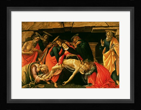 Framed Lamentation of Christ. c.1490 Print