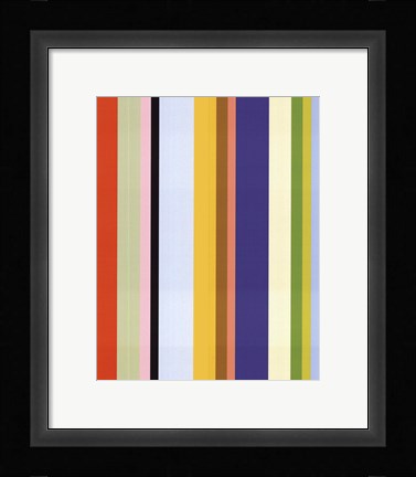 Framed Curry Stripe Print