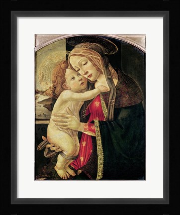 Framed Virgin and Child, c.1500 Print