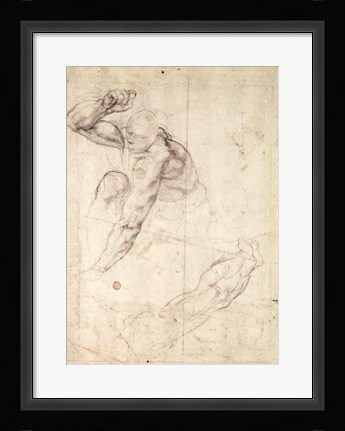 Framed Male figure study Print