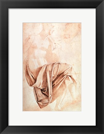Framed Inv. 1887-5-2-118 Recto (W.10) Study of drapery Print