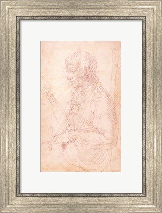Framed W.40 Sketch of a female figure Print