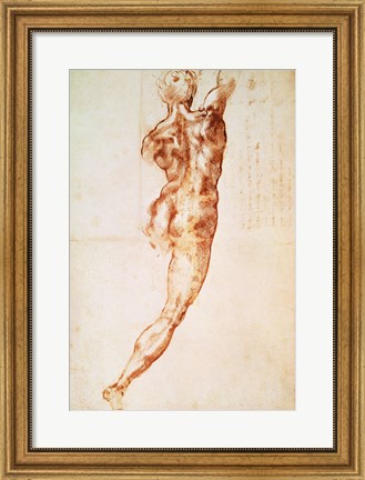 Framed Nude, study for the Battle of Cascina Print