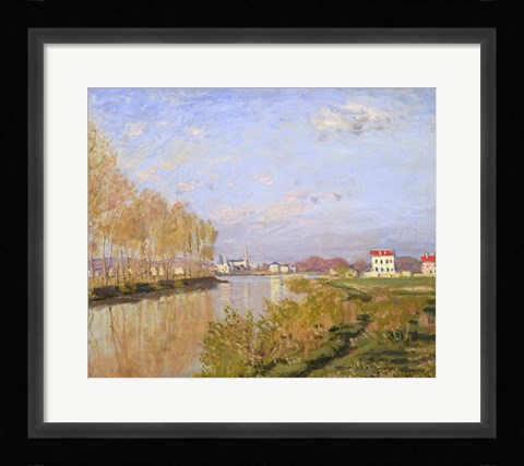 Framed Seine at Argenteuil, 1873 Print
