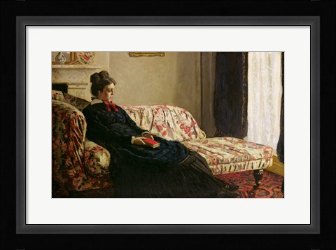 Framed Meditation, or Madame Monet on the Sofa, c.1871 Print