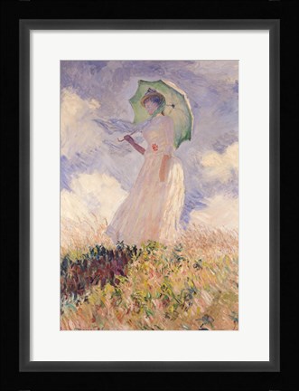 Framed Woman with Parasol turned to the Left, 1886 Print