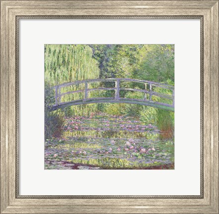 Framed Waterlily Pond: Green Harmony, 1899 Print