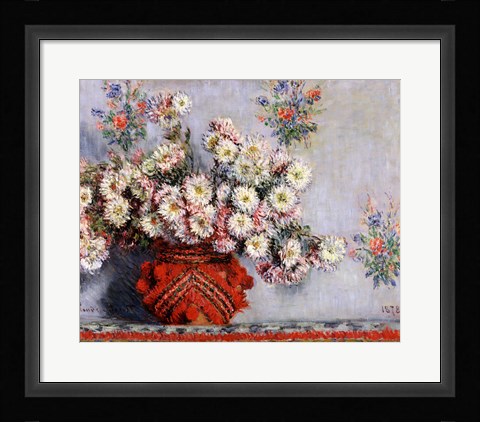 Framed Chrysanthemums, 1878 Print