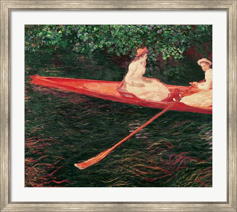 Framed Boating on the Epte, c.1890 Print