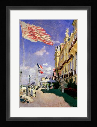 Framed Hotel des Roches Noires at Trouville, 1870 Print