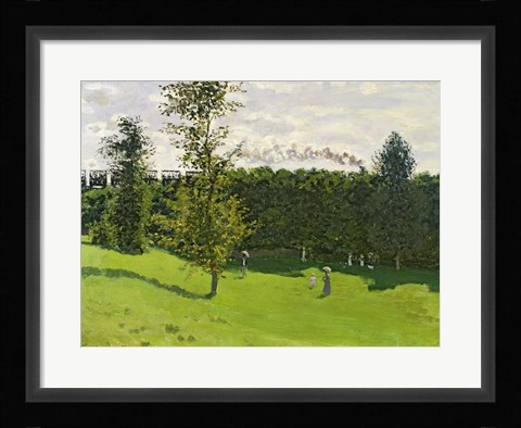 Framed Train in the Country, c.1870-71 Print