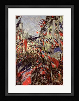 Framed Rue Saint-Denis, Celebration of June 30, 1878 Print
