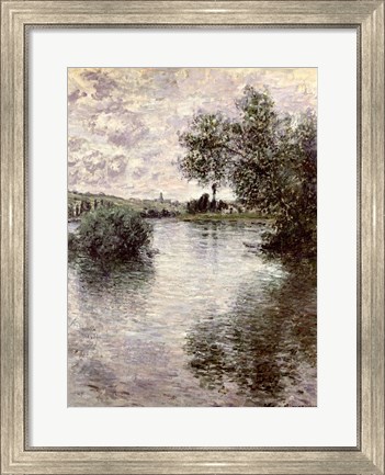 Framed Seine at Vetheuil, 1879 Print