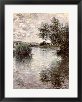 Framed Seine at Vetheuil, 1879 Print