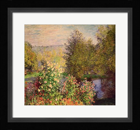 Framed Corner of the Garden at Montgeron, 1876-7 Print