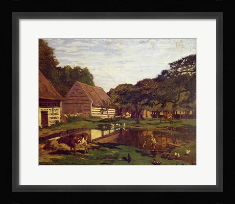 Framed Farmyard in Normandy, c.1863 Print