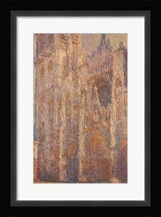 Framed Rouen Cathedral, Midday, 1894 Print