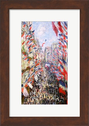 Framed Rue Montorgueil, Paris, Celebration of June 30, 1878 Print