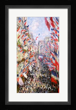 Framed Rue Montorgueil, Paris, Celebration of June 30, 1878 Print