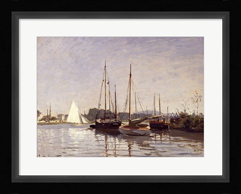 Framed Pleasure Boats, Argenteuil, c.1872-3 Print