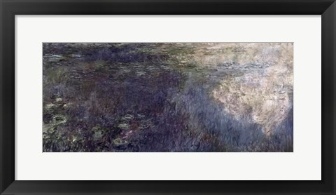 Framed Waterlilies - The Clouds (left section), 1914-18 Print
