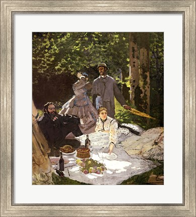 Framed Dejeuner sur l&#39;Herbe, Chailly, 1865 Print