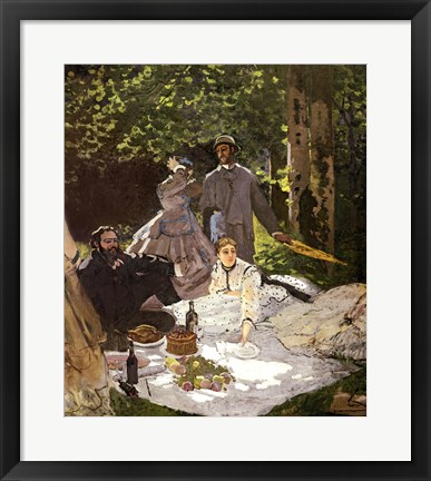 Framed Dejeuner sur l&#39;Herbe, Chailly, 1865 Print