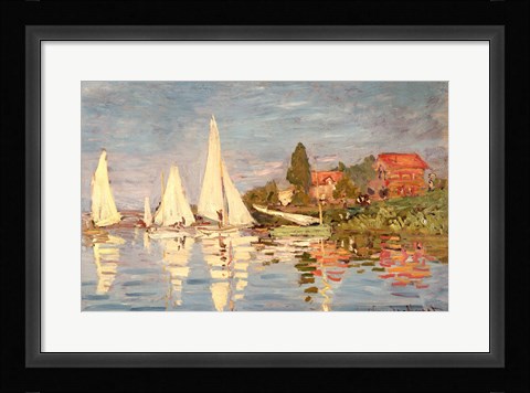Framed Regatta at Argenteuil, c.1872 Print