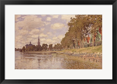 Framed Zaandam (Holland) 1871 Print