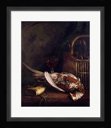 Framed Still Life with a Pheasant, c.1861 Print