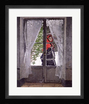 Framed Red Cape (Madame Monet) c.1870 Print