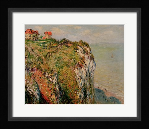 Framed Cliff at Dieppe, 1882 Print