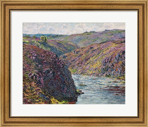 Framed Ravines of the Creuse at the End of the Day, 1889 Print