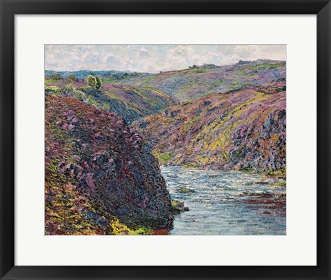 Framed Ravines of the Creuse at the End of the Day, 1889 Print