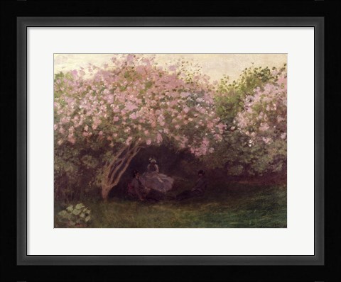 Framed Lilacs, Grey Weather, c.1872-73 Print