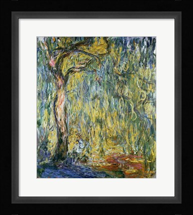 Framed Large Willow at Giverny, 1918 Print