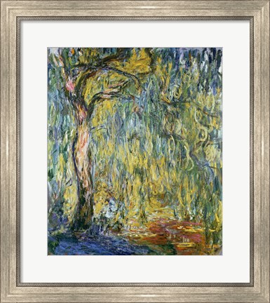 Framed Large Willow at Giverny, 1918 Print