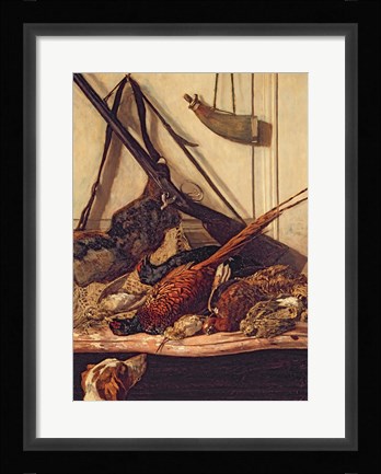 Framed Hunting Trophies, 1862 Print