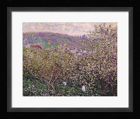 Framed Fruit Pickers, 1879 Print