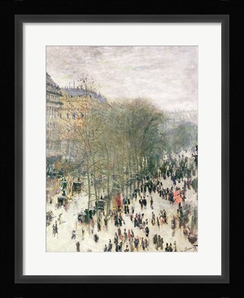 Framed Boulevard des Capucines, 1873-4 Print