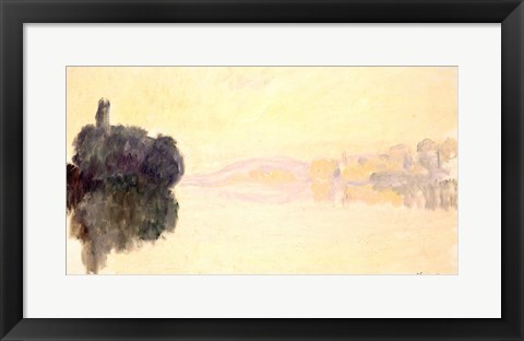 Framed Seine at Port-Villez, Evening Effect, 1894 Print