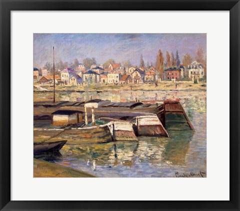 Framed Seine at Asnieres, 1873 Print