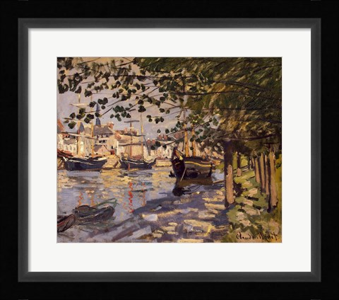 Framed Seine at Rouen, 1872 Print