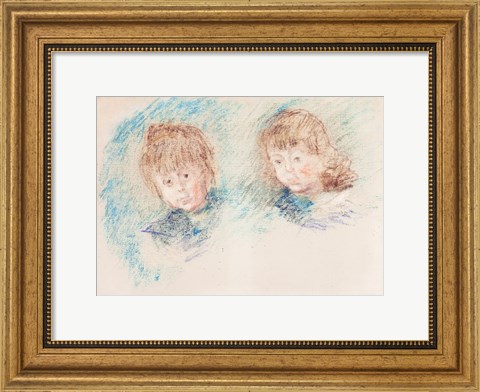 Framed Jean-Pierre Hoschede and Michel Monet Print