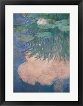 Framed Waterlilies, detail, 1914-17 Print