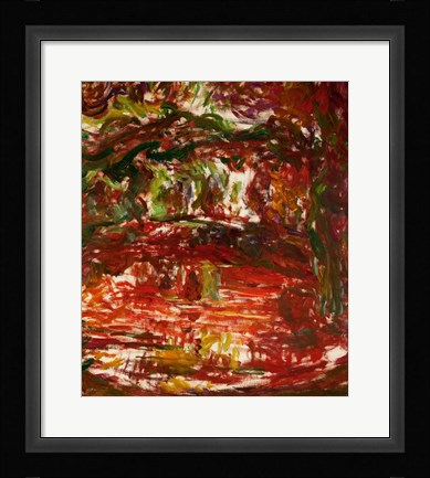 Framed Japanese Bridge at Giverny, detail, 1918-24 Print